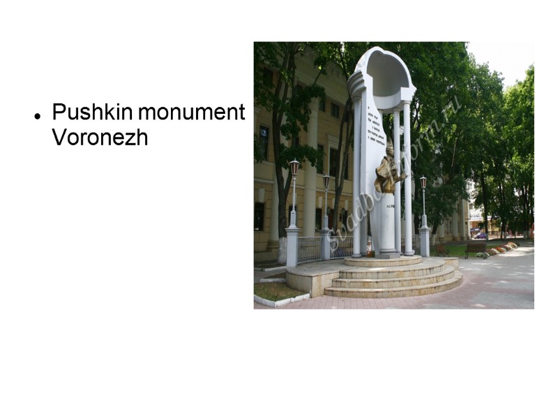 Pushkin monument Voronezh